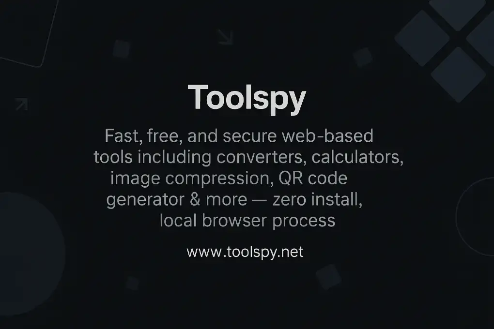 Toolspy - browse tools by category and run utilities in the browser